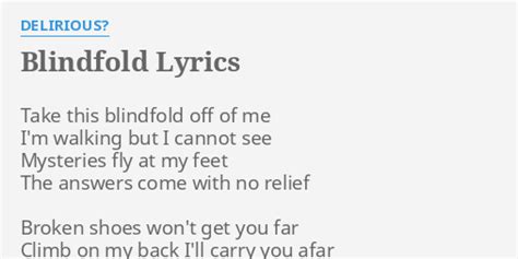 blindfold lyrics